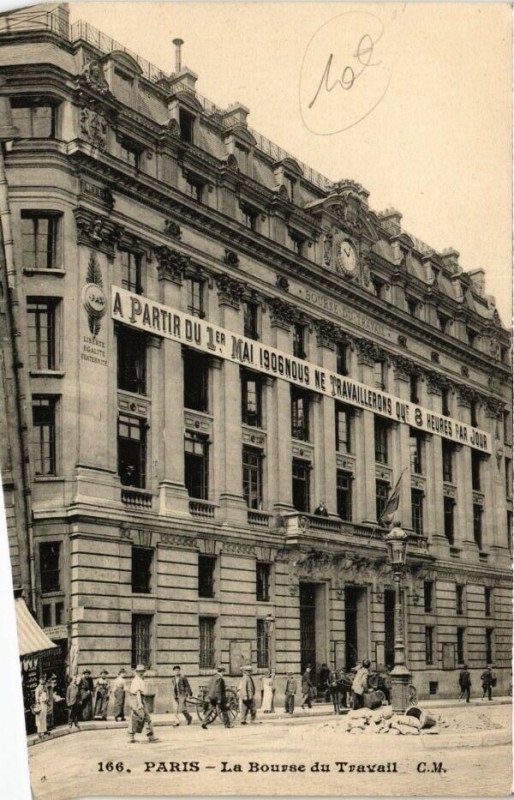 Carte postale ancienne Paris 10e - La Bourse du Travail  à Paris 10e