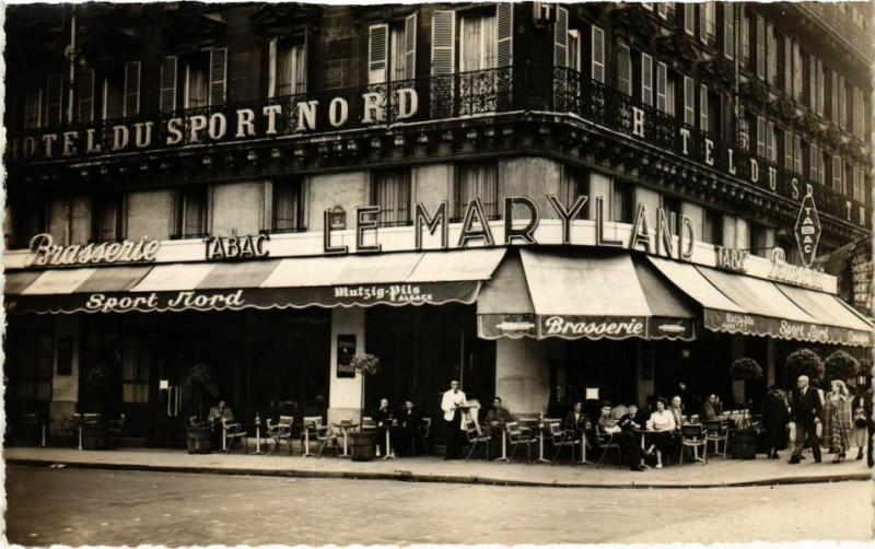 Carte postale ancienne Paris 10e - Tabac Le Maryland à Paris 10e