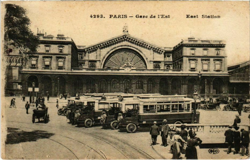 Carte postale ancienne Gare de l'Est à Paris 10e