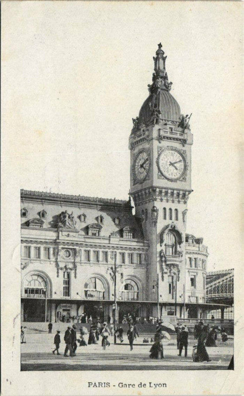 Carte postale ancienne Gare de Lyon à Paris 12e