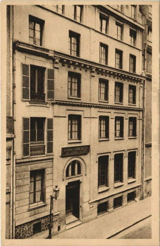 Carte postale ancienne Paris - Union Chrétienne de Jeunes Filles à Paris