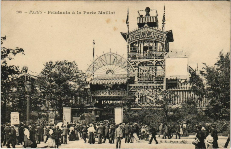 Carte postale ancienne Printania a la Porte Maillot à Paris 17e