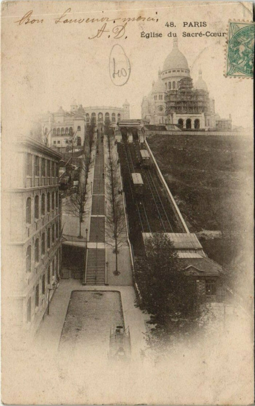 Carte postale ancienne Eglise du Sacré-Coeur à Paris 18e
