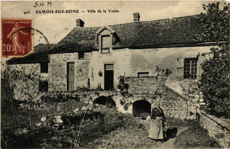 Carte postale ancienne Samois-sur-Seine - Villa de la Voute à Samois-sur-Seine