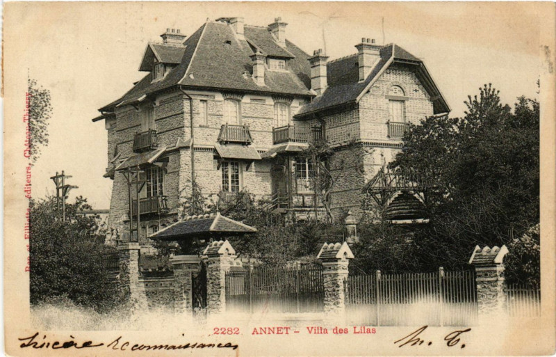 Carte postale ancienne Annet - Villa des Lilas