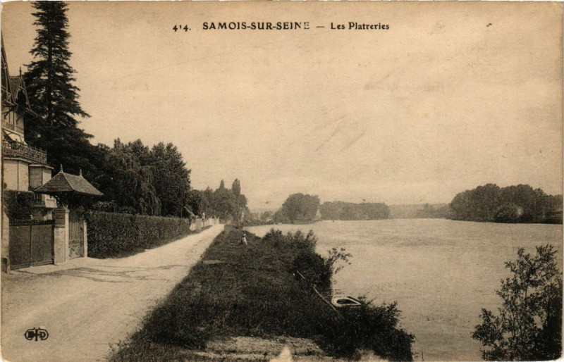 Carte postale ancienne Samois-sur-Seine - Les Platreries à Samois-sur-Seine