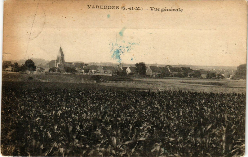 Carte postale ancienne Varreddes - Vue générale à Varreddes