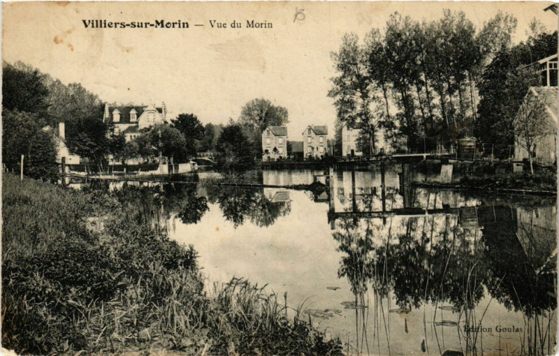 Carte postale ancienne Villiers-sur-Morin - Vue du Morin à Villiers-sur-Morin