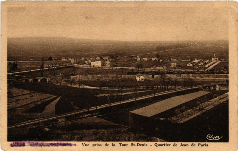 Carte postale ancienne Town Scene - Vue prise de la Tour Saint-Denis