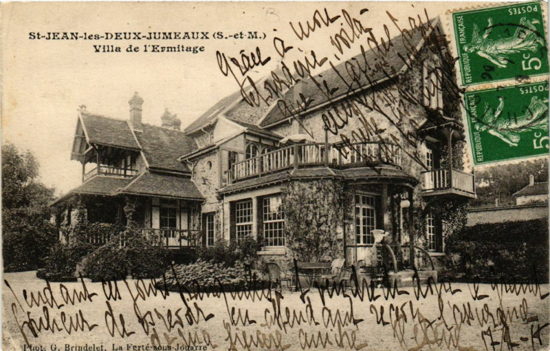 Carte postale ancienne Saint-Jean-les-Deux-Jumeaux - Villa de l'Ermitage à Saint-Jean-les-Deux-Jumeaux