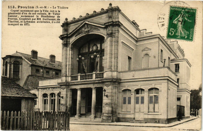 Carte postale ancienne Provins - Le Théatre à Provins
