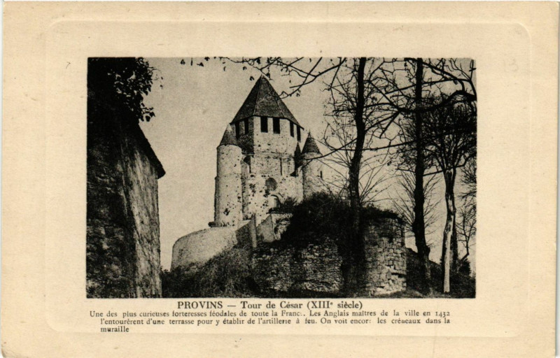 Carte postale ancienne Provins - Tour de Cesar à Provins
