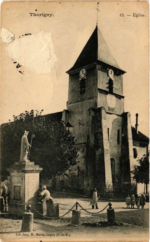 Carte postale ancienne Thorigny - Eglise