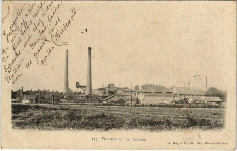 Carte postale ancienne Villenoy La Sucrerie France à Villenoy