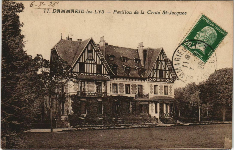 Carte postale ancienne Dammarie les Lys Pavillon de la Croix Saint-Jacques France à Dammarie-les-Lys