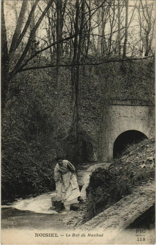 Carte postale ancienne Le Rut de Maubué à Noisiel