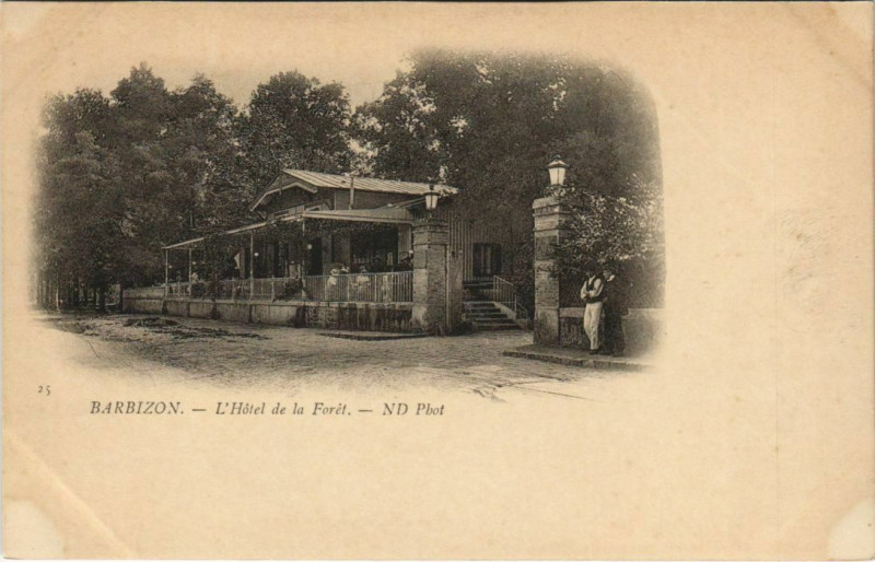 Carte postale ancienne Barbizon L'Hotel de la Foret France à Barbizon