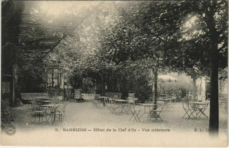 Carte postale ancienne Barbizon Hotel de la Clef d'Or France à Barbizon