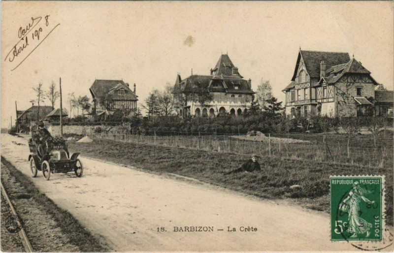 Carte postale ancienne Barbizon La Crete France à Barbizon