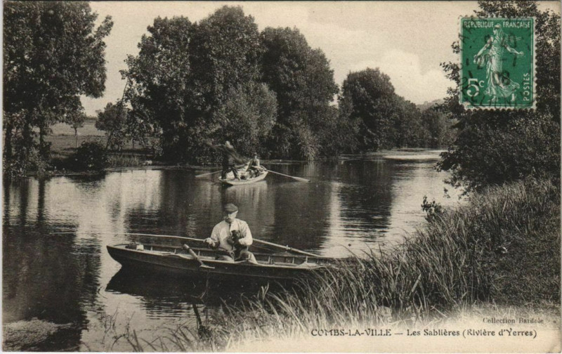 Carte postale ancienne Combs la Ville Les Sablieres France à Combs-la-Ville