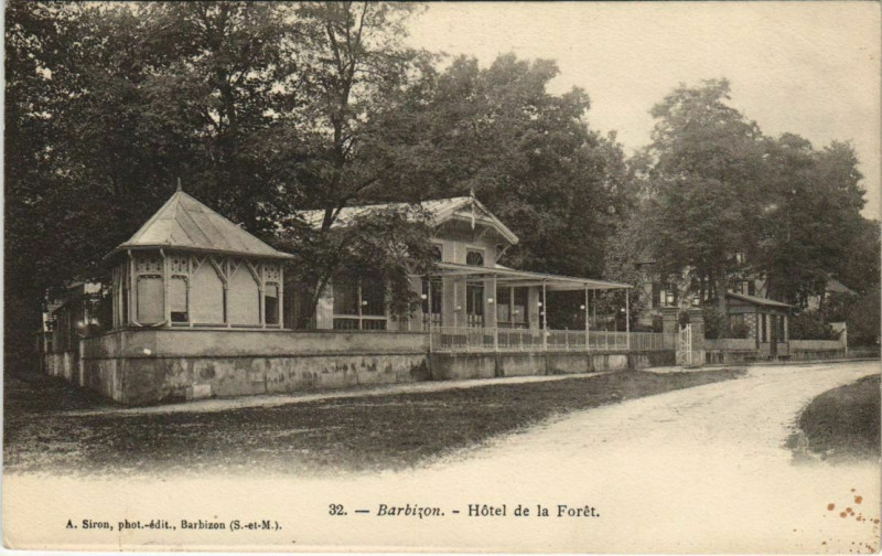 Carte postale ancienne Barbizon Hotel de la Foret France à Barbizon