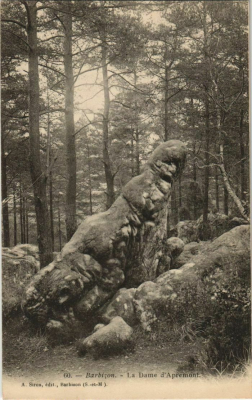 Carte postale ancienne Barbizon La Dame d'Apremont France à Barbizon