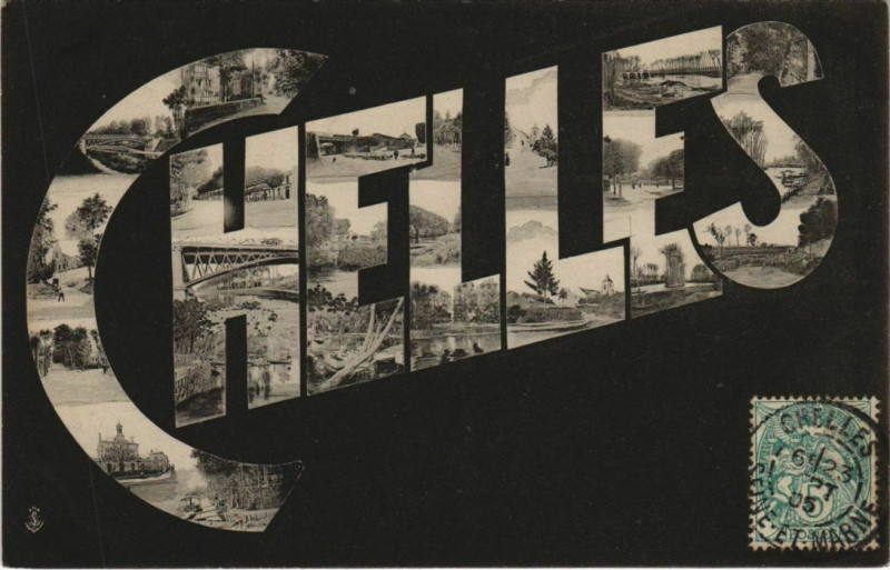 Carte postale ancienne Chelles Souvenir France à Chelles