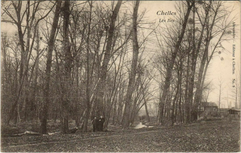 Carte postale ancienne Chelles Les Iles France à Chelles