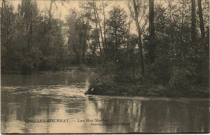 Carte postale ancienne Chelles Les Iles Mortes France à Chelles
