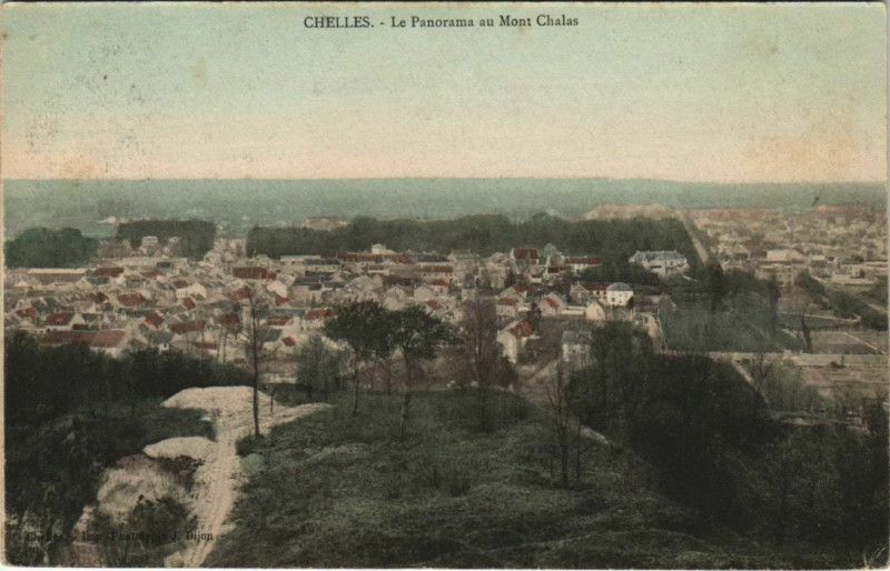 Carte postale ancienne Chelles Le Panorama au Mont Chalas France à Chelles