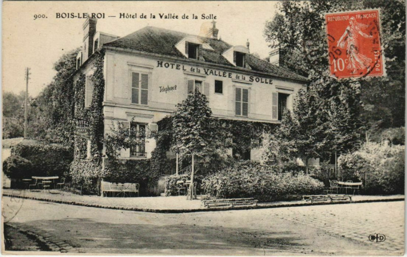 Carte postale ancienne Bois le Roi Hotel de la Vallee de la Solle France à Bois-le-Roi