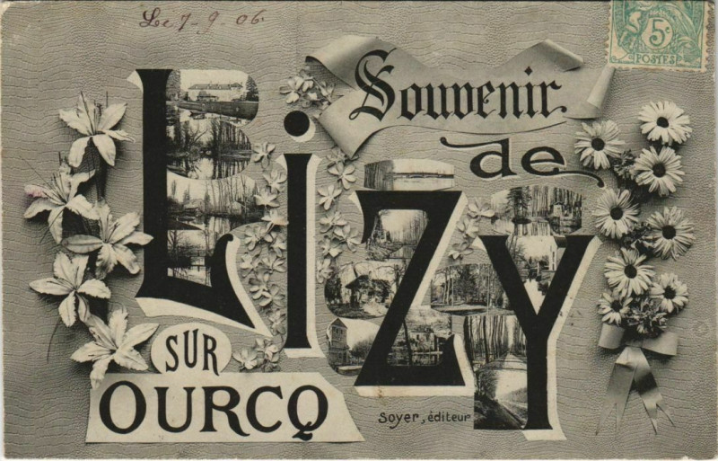 Carte postale ancienne Lizy sur Ourcq Souvenir France à Lizy-sur-Ourcq
