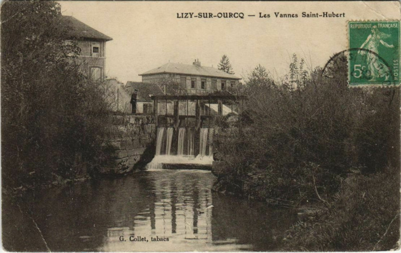 Carte postale ancienne Lizy sur Ourcq Les Vannes Saint-Hubert France à Lizy-sur-Ourcq