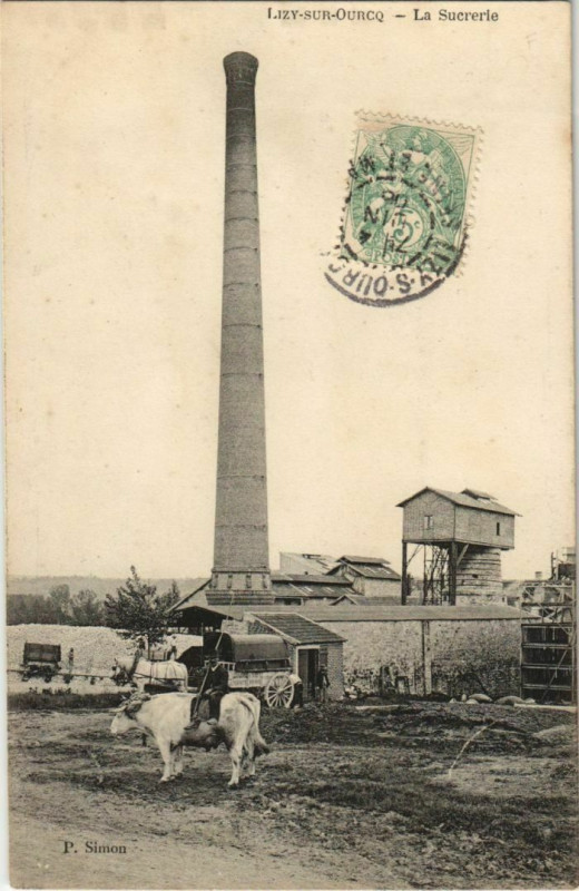 Carte postale ancienne Lizy sur Ourcq La Sucrerie France  à Lizy-sur-Ourcq