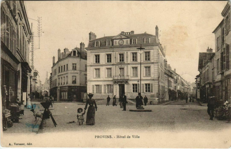 Carte postale ancienne Provins Hotel de Ville France à Provins