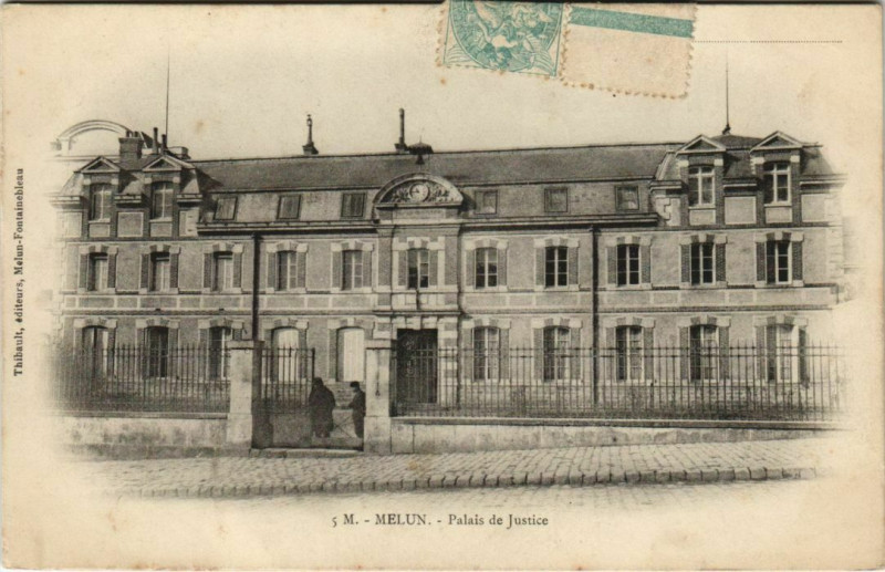 Carte postale ancienne Melun Palais de Justice France à Melun