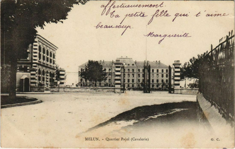 Carte postale ancienne Melun Quartier Pajol France à Melun