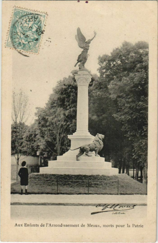Carte postale ancienne Meaux Aux Enfants de l'Arrondissement France à Meaux