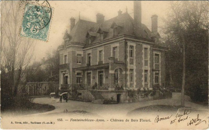 Carte postale ancienne Fontainebleau Chateau de Bois Fleuri France  à Fontainebleau