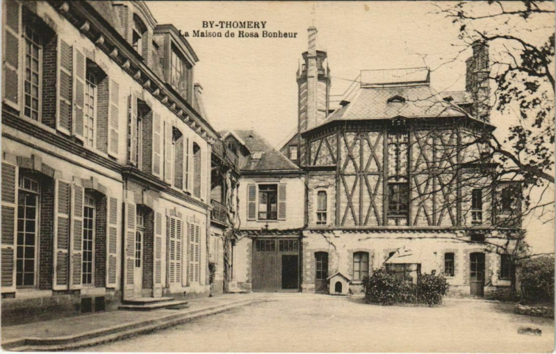 Carte postale ancienne Thomery La Maison de Rosa à Thomery