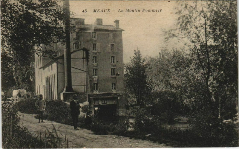 Carte postale ancienne Meaux - le Moulin Pommier à Meaux