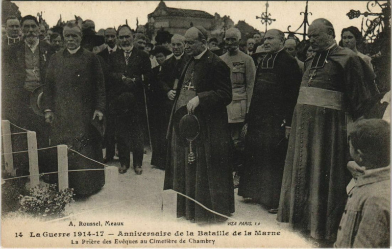 Carte postale ancienne La Guerre 1914-17 - Anniversaire de la Bataille de la Marne