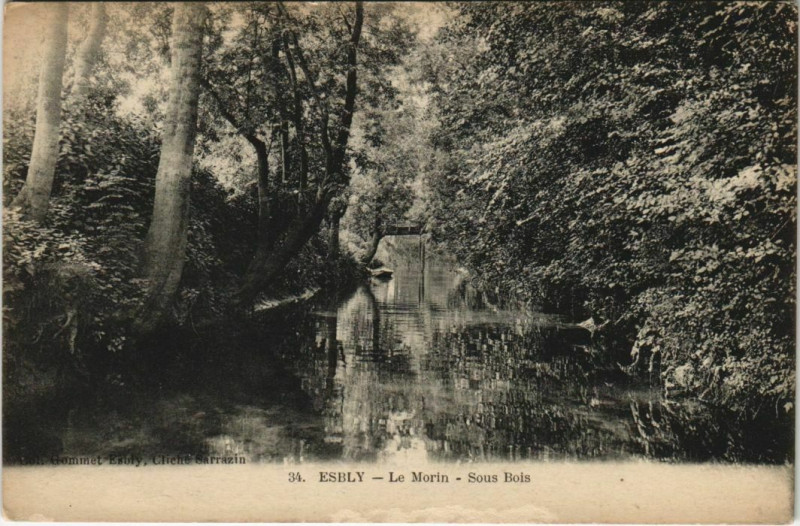 Carte postale ancienne Esbly - Le Morin - Sous Bois à Esbly