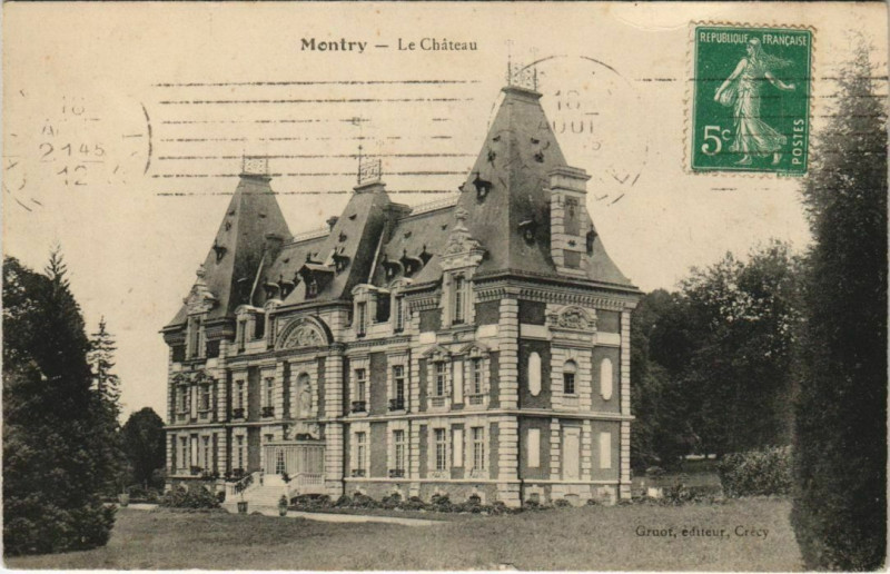 Carte postale ancienne Montry - Le Chateau à Montry