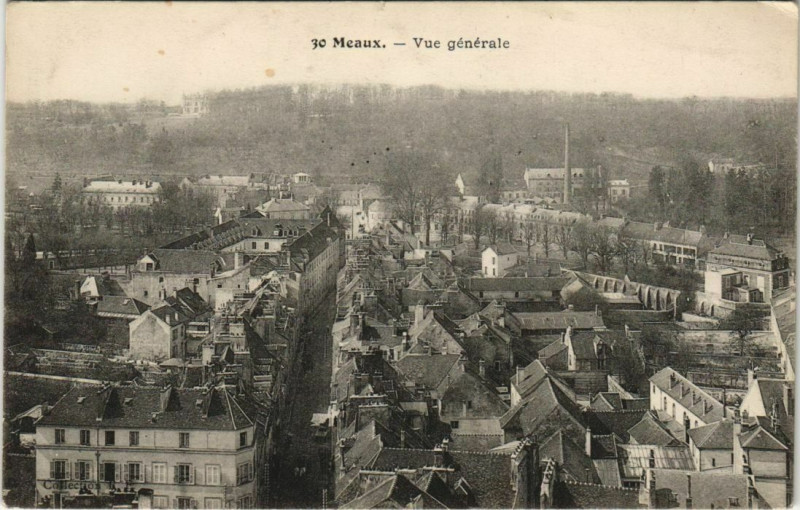 Carte postale ancienne Meaux - Vue générale à Meaux