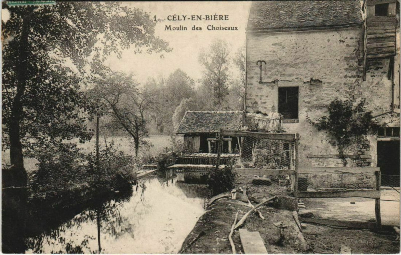 Carte postale ancienne Cely-en-Brie Moulin des Choiseaux à Cély