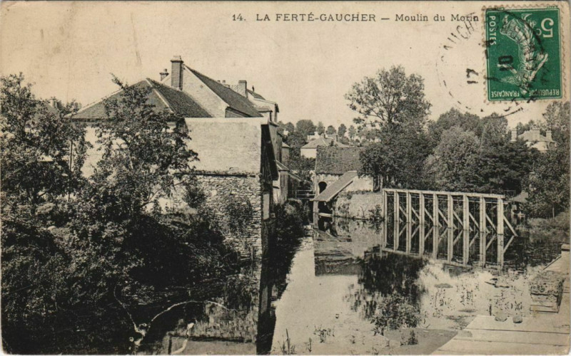 Carte postale ancienne La Ferte-Gaucher - Moulin du Morin à La Ferté-Gaucher