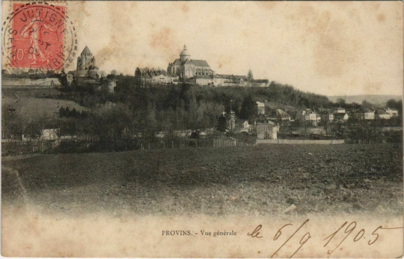 Carte postale ancienne Provins - Vue générale à Provins