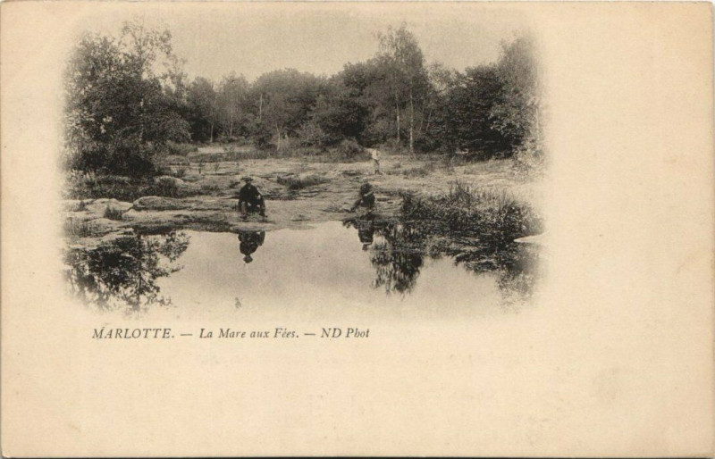 Carte postale ancienne Marlotte - La Mare aux Fées