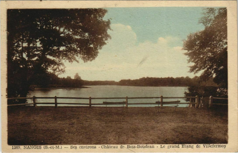 Carte postale ancienne Nangis - Ses Env - Chateau de Bois-Boudran à Nangis
